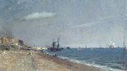John Constable Brighton Beach,with colliers oil on canvas